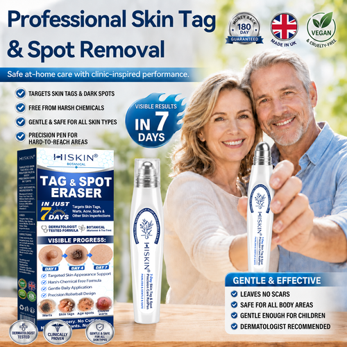𝐇𝐈𝐒𝐊𝐈𝐍®✨ 𝟕-𝐃𝒂𝘆 𝐒𝗸𝐢𝐧 𝐓𝒂𝗴 & 𝐒𝐩𝙤𝐭 𝐄𝐫𝒂𝐬𝙚𝐫 Painless & Scar-Free Advanced Imperfection Removal Rollerball Pen