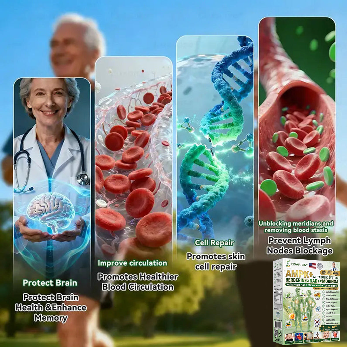 𝐎𝐟𝐟𝐢𝐜𝐢𝐚𝐥 𝐔𝐒 𝐒𝐭𝐨𝐫𝐞 ⭐💖🇺🇸  | 🧑‍⚕️🩺 𝐑𝐈𝐒𝐀𝐑𝐈𝐒𝐀® Moringa · Berberine × NAD+ 𝟑𝟎-𝐢𝐧-𝟏 𝐀𝐝𝐯𝐚𝐧𝐜𝐞𝐝 𝐍𝐚𝐧𝐨 𝐌𝐢𝐜𝐫𝐨𝐧𝐞𝐞𝐝𝐥𝐞 𝐏𝐚𝐭𝐜𝐡 — 𝐎𝐧𝐜𝐞 𝐃𝐚𝐢𝐥𝐲, 𝐕𝐢𝐬𝐢𝐛𝐥𝐞 𝐑𝐞𝐬𝐮𝐥𝐭𝐬 𝐢𝐧 𝟕 𝐃𝐚𝐲𝐬
